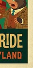 Mr Toads Wild Ride Disneyland Attraction Line Art 12x18 Matte Print