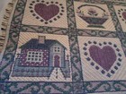  Vintage Park B Smith Home Sweet Home  Placemats   Set Of 4  Mulberry true Navy 