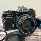 Minolta Xd Slr 35mm Film Camera Black W  Md Rokkor 50mm F1 7 Lens  From Japan