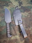Ka-bar 1278 Heavy-duty Warthog Fixed Knife 12 25  Warthog Sk5 Blade  Black Tpr