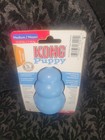 New Kong Puppy Rubber Chew Toy Medium Blue For 15-35lbs Dogs