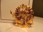 2017 Danbury Mint Annual 23k Gold Tree Of Life Christmas Tree Ornament