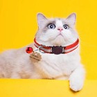4 Pack Breakaway Reflective Nylon Cat Collars With Bell For Kittens Cats