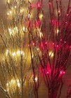 Battery Operated Gold Led Glitter Branch 36 Inch Timer Bethlehem Lights