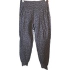 Lululemon Align Sz 8 Charcoal Black Gray Nulu Logo Jogger Yoga Pants Lw5cifs 