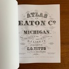 1873 Atlas Of Eaton County  Michigan   Plat Book Maps Facsimile