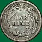 1899 Barber Dime Very Fine Vf Coin  Lightly Cleaned  36410
