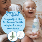 Happypaci 100  Silicone Baby Pacifier  Contoured One-piece Design  Cool Gray  Gr