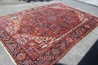 Antique Heriz Rug Circa 1930 s Handmade Wool Rug  Matches Kazak  Serapi 8  X 12 