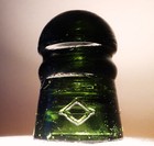 Cd 102 Glass Insulator Diamond Dark Green