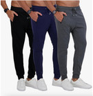 Fleece Joggers For Men With Zipper Pocket  Sweatpants For Men With Drawstring