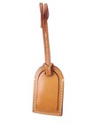 Dooney And Bourke Tan Leather Luggage Tag Hangtag Fob For Floral  Purse K9023542
