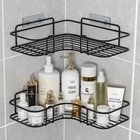 Shower Caddy Shelf Bathroom Corner Bath Storage Holder Organizer Triangular Rack