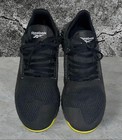 Reebok Flashfilm Trainer Black And Yellow Shoes Men s 8 Athletic Work Out Euc