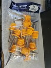 12-pk  Spill-stop Mfg  Tapered Pourer Chrome Yellow orange 285-60