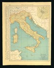 Vintage Italy Map Wall Art Old Original Venice Roma Firenze Napoli Antique