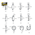 84pcs Body Septum Piercing Kit 14g 16g Tools For Nose Tongue Lip Ear Eyebrow