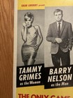 Rare Flop Window Card Poster Broadway Only Game In Town Tammy Grimes  14x22