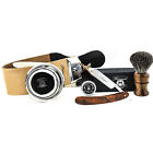 Professional Barber 6 Pieces Straight Razor Kit With Leather Strop Shaving Brush