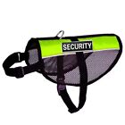 Reflective Mesh Vest Service Dog Harness Removable Magic Patches Info Cards