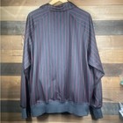 Stitches Mlb New York Yankees Jacket Red Pinstripe Baseball Black Mens Large