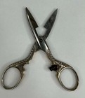 Vintage H  B  kker   Co Embroidery Scissors Ornate Antique German Sewing Shears