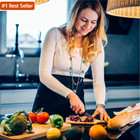 Boharers Waist Apron With 3 Pockets - Black Waitress Waiter Server Short Aprons