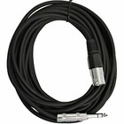 Seismic Audio - 6 Pk Of Black 25 Ft Xlr Male To 1 4  Trs Patch Cable Snake Cords