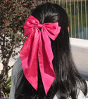 Hair Bows Clips For Women Large Pink Bows For Girls White Hair Ribbon For Hair S