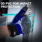 Vgo 1pair Heavy Duty Work Gloves mechanic Gloves Impact-protection blue  Sl8849 