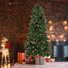 7 5ft Christmas Tree Artificial Pvc 1346 Tips Led Lights Holiday Xmas Party Home