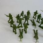 Vintage Marx 54mm Green Army Men Soldiers Lot Of 20 Plastic Military Figures