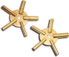 2 Pieces 5-in-1 Odd even Number Brass Clock Winding Key