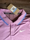 Nike Court Advantage Tennis Polo Shirt Light Purple  68 Nwt Men   s Size M