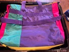 Vintage  80   s Neon Cavallo Boot Bag Block Pink Green Purple Yellow Rock On      