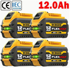 2 Pack 8 0ah 20v   60v Battery For Dewalt Dcb546 Dcb547 Dcb609 Flex Volt Li-ion