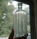 Open Pontil Dr hoofland s German Bitters C m jackson Philada 1850 Med Bottle