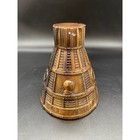 Vintage 60 s Copper Metal United States Space Capsule Coin Bank Missing Stopper