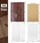 Pu Leather Journal Notebook  Refillable Travel Writing Journals Diary  Gifts For