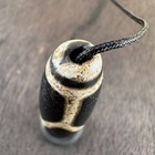 Indo Tibetan Himalayan Dzi Amulet Prayer Pendant Bead Rare
