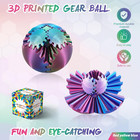 Gear Ball-3d Printed Gear Sphere 3d Printed Toy Spin Ball Cube Fidget Toy the St