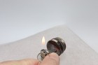 Miller Genuine Draft Can Advertising Holder   Mini Bic Flip Top Lighter  Fires