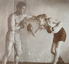 Vintage Photo Man Muscular Guys Boxer Box Boxing Gloves 1940s