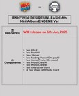Enhypen  desire unleash  6th Mini Album Engene Ver cd booklet 3 Card etc gift
