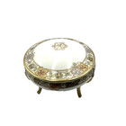 Vintage Nippon Vanity Dresser Box Gilt Footed Hand Painted Japan
