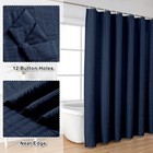 Navy Blue Fabric Shower Curtain Bathroom Hotel Polyester 72x72