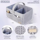 Luxurious Baby Diaper Caddy  Nursery Storage Basket For Newborn Boy And Girl    