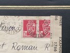 French Algeria Wwii Dual Censor Airmail Cover Algerie To England Basingstoke