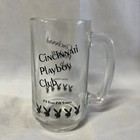 Cincinnati Playboy Club Glass Mug  5 1 2 Inches