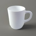 Arcoroc Bock Tempered Glass Set Of 7 Stackable Mugs White 8 25 Oz Made France